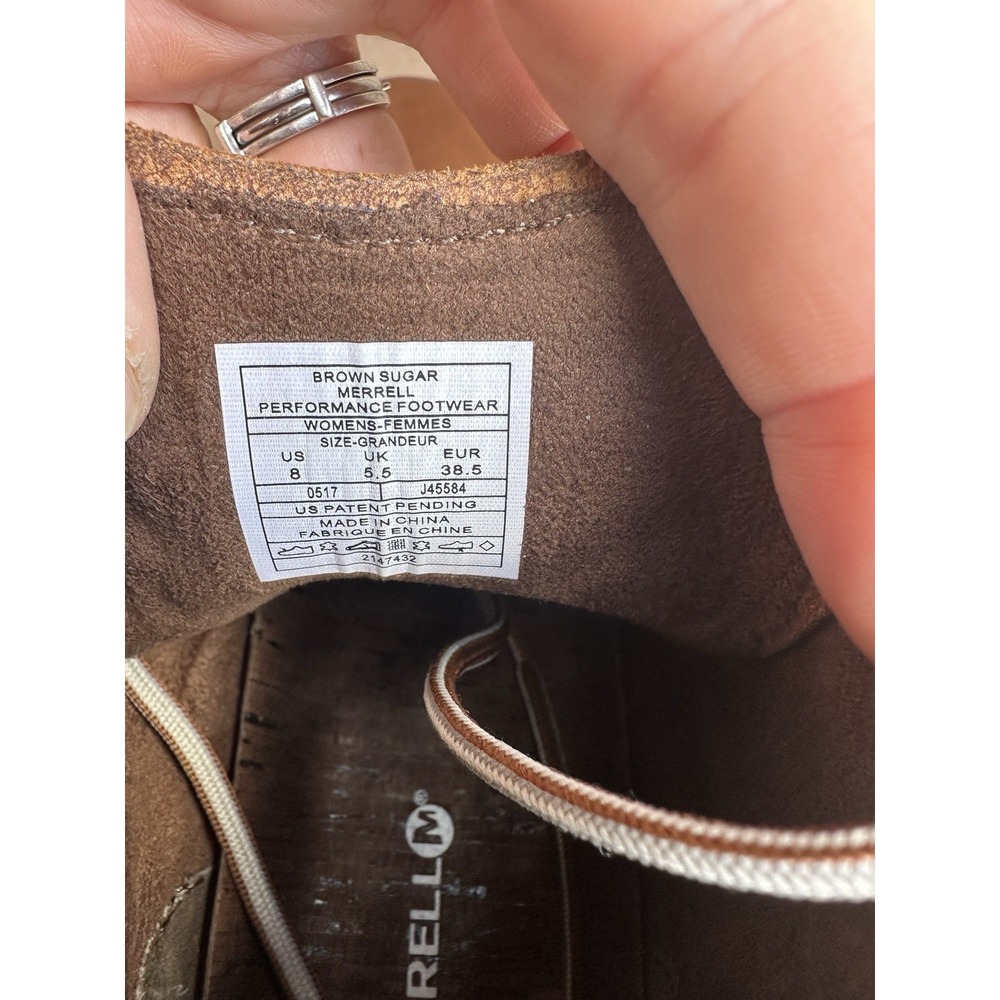 Merrell Around Town Women's Boots Brown Sugar Leather Lace Up US 8 - Picture 8 of 8